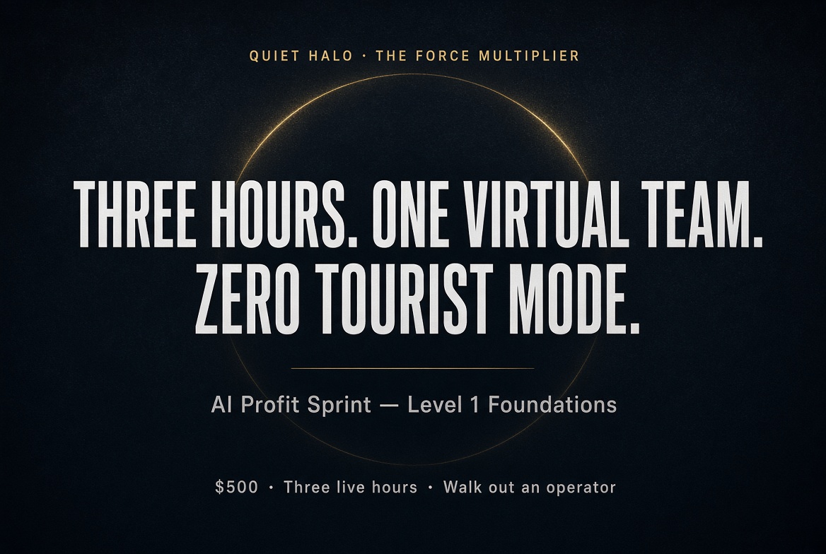 AI Profit Sprint — Level 1 Foundations