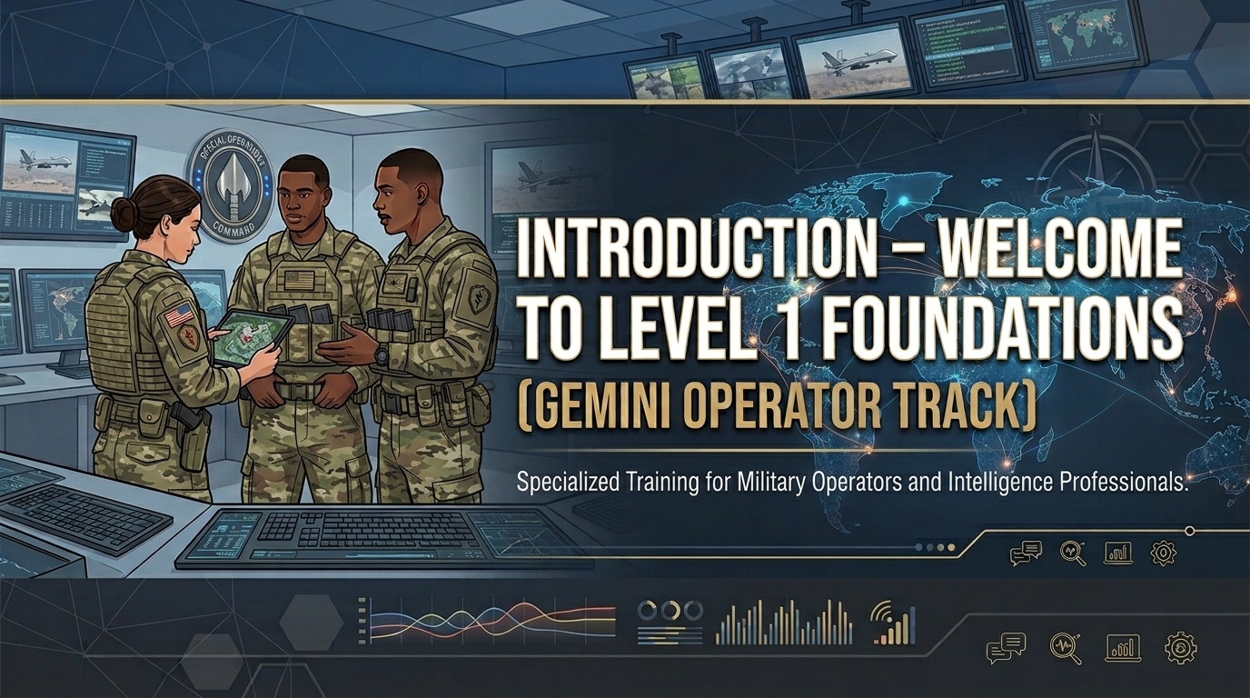 Level 1 Foundations — Gemini Operator Track